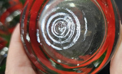 Vintage Libbey Glasses Tumblers Set of 4 Holly Berry and Red Ribbon 12oz 5″ Tall