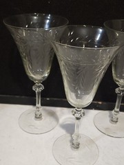 SET OF 4- Seneca 10010-1 WATER GOBLETS GLASSES 7 3/4″