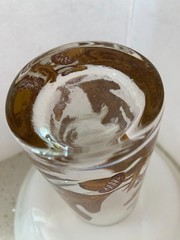 Vintage M. Petti Glass Oak Leaf & Acorn Signed