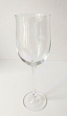 Bohemia Czech Republic Clear Plain Lead Crystal Wine Glass, 9.5″ Tall, Set of 3