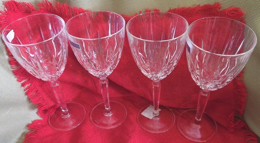 NIB Marquis by Waterford SPARKLE Set #4 Oversize All Purpose Goblet Wine Glasses