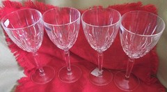 NIB Marquis by Waterford SPARKLE Set #4 Oversize All Purpose Goblet Wine Glasses