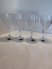 Set Of 4 Shannon Crystal Wine Glasses Pattern DUBLIN 9oz Wine Glass 24% Crystal