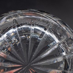 DAMAGED Waterford Crystal Clare Old Fashioned Tumbler Glass- 3 3/8″ FREE US SHIP
