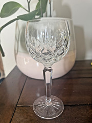 Waterford Irish Crystal Lismore Pattern 7 1/2″ Tall Hock Wine Glass