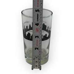 Fishs Eddy 212 NYC Skyline Juice Wine Glass Libbey 4.25″ New York Landmarks