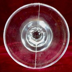 Oak Leaf Goblet Colombia Glass Stippled Clear EAPG 1890 Antique #111