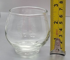Libbey Tempo Clear Plain Bowl Cocktail Glass Tumbler 4 oz (Set of 8) Excellent