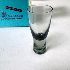 Kastrup Holmegaard Canada Smoked Shot Cordial Glass 1oz Set of 6 Box Denmark