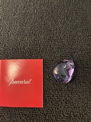 Violet Blue Pebble Pendant Without Cord In Baccarat Crystal