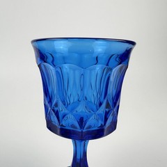 Set of 10 Vintage Noritake Perspective Cobalt Blue Water Wine Goblets, Clean