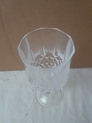 Lot of 6 Crystal Cordial Glasses Etched 3″ Tall