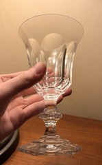 Val St. Lambert Crystal Metternich Tcpl Water Goblets Set of 4 Signed – Belgium