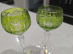 Set of 6 Nachtmann Traube Cut to Clear Cordial Glasses Sherry Wine Hock 4 5/8″