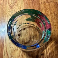 International Tableworks Terrace Blossoms (4) Double Old Fashioned Glasses EUC