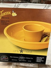 Fiesta MARIGOLD CHIP AND DIP SET new in box