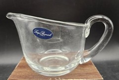 VTG Luigi Bormioli Italy Blown Glass Pitcher Small with Original Tag