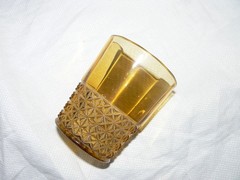 Canton Glass #1 unnamed Amber Tumbler circa 1887