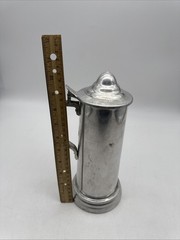 Vintage Apex Quality Aliminum Lidded tankard 8″ Tall Barware, British Drinkware