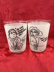 FLAWLESS Wife doesn’t … & Can I Buy … Two DOF DOUBLE OLD FASHION TUMBLER GLASSES