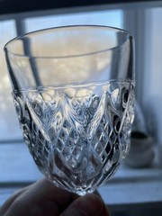 EAPG Doyle & Co. Flint Glass Goblet Pattern No. 33 Thumbprint And Diamond