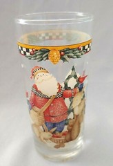 SAKURA DEBBIE MUMM WOODLAND SANTA TUMBLER 16 OZ