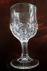 EAPG Bryce, Walker & Co FILLEY; Texas Bull’s Eye Cordial Glass 4″ ca 1871
