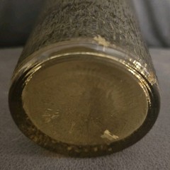 Vintage Kerr Amber Tree Bark Texture Glass – Ice Tea Tumbler Cup Indiana glass