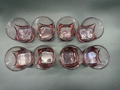 8- Libbey Imperial Plum Old Fashioned Glasses Set Whiskey Rocks Glass Tumblers