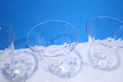 Lot Of 3 George & Martha Water Goblets By Nancy Prentiss