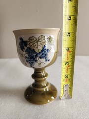 Vintage Otagiri Japan Stoneware Wine Goblet
