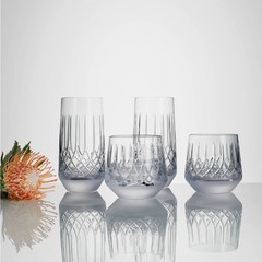 Waterford Lismore Arcus Highball 15 oz + Tumbler Glass 11.5 oz 2 Sets of 4 BNIB