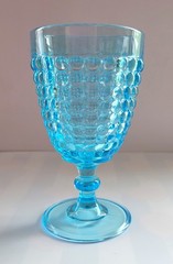 Adams EAPG Thousand Eye Turquoise Blue Sensation #160 Water Goblet USA 1874
