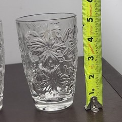 Princess House Fantasia 4 Crystal Tumblers #545 New In Original Box Made In USA