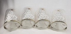 Vintage MCM Culver 22 kt Gold Glasses Tumbler Caddy Carrier Mid Century Modern