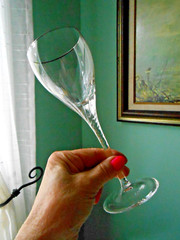 Lenox Encore Crystal Wine Glass Platinum 7-7/8