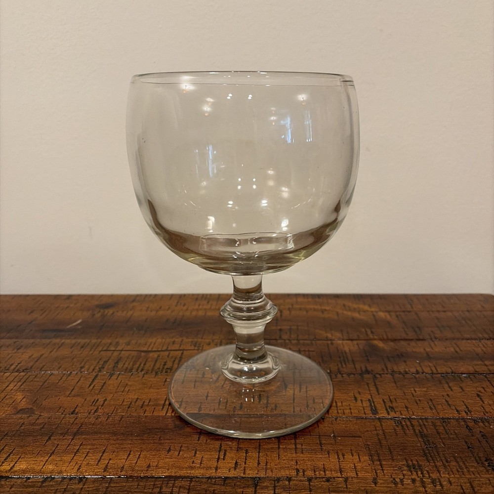 Vintage 1970s Heavy Clear Glass Round Candy Dish Compote Bowl 32 oz 8”
