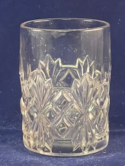 EAPG Co-operative Flint Fickle Glass Block aka Sheaf & Block Tumbler 1892
