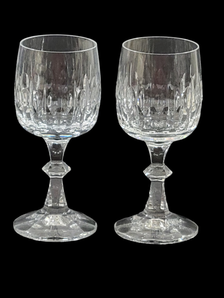 Set of 2 Schott-Zwiesel Flamenco Wine Glass Crystal Clear Blown Glass 6 1/8″
