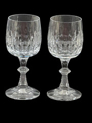 Set of 2 Schott-Zwiesel Flamenco Wine Glass Crystal Clear Blown Glass 6 1/8″