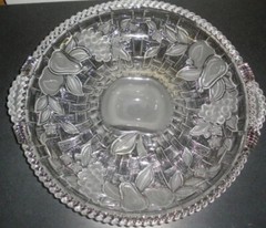 Gorham Crystal Chip & Dip Spring Traditions Country Terrace 14″ NOS