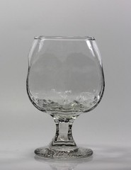 Vintage MCM Libbey Chivalry Clear Brandy Snifters Cognac Glasses Rare Set Of 4