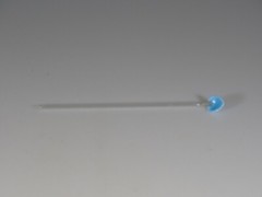 Vintage Mid-Century Modern Delphite & Crystal Glass Straw Spoon c.1945