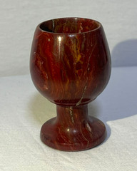 Hand Carved Natural Marble Goblet Cup Handmade Stone Drinkware