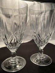 Waterford Marquis Crystal Glass Goblet Blown Cut Crystal Sparkle SET OF 2