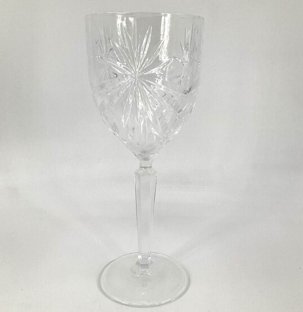 Royal Crystal Rock OASIS Cordial Stem Glass Cut, Clear, Star/Fans, No Trim