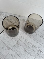 Libbey Tawny Accent Glass Tumbler Smokey Brown Set of 2 Drinking Glasses