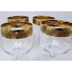 Bohemia Crystal set of 4 Liqueur Glasses 60ml, Czeck Republic
