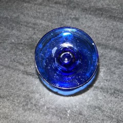 6 Glasses Cobalt Dark Blue Bar Ware Dessert Beverages Sherry Cordial 3oz.VTG