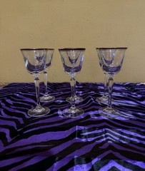 Gold Rim Wine Glasses Set Of 6 8×3